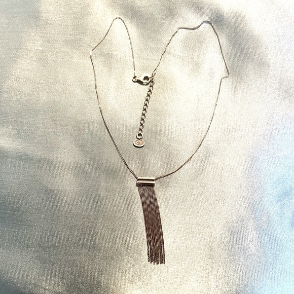 Silpada Vintage Sterling Silver Beautiful Fringe Necklace 18+inch - Picture 8 of 9